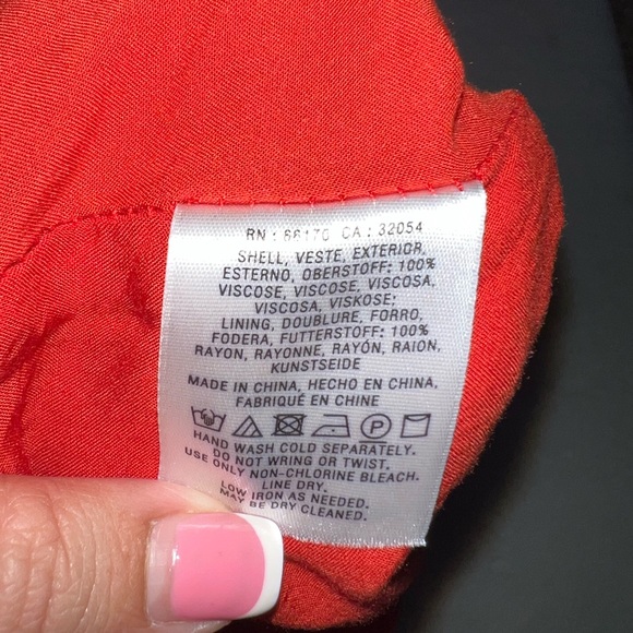 Anthropologie Manon Pants Red Paisley Size 0 - Picture 5 of 9